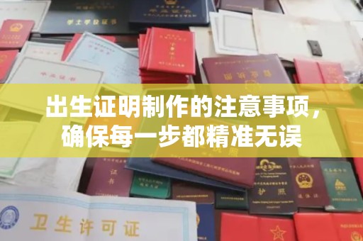 北镇出生证明制作的注意事项，确保每一步都精准无误